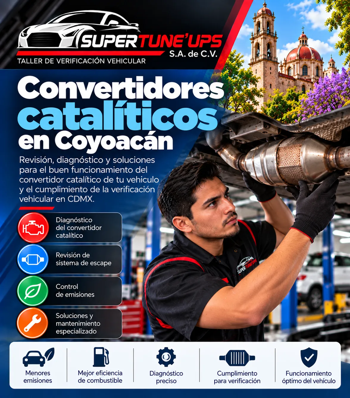 Convertidores catalíticos en Coyoacán SÚPER TUNE UPS