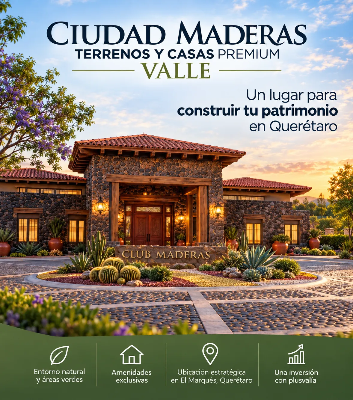 Desarrollo Ciudad Maderas Valle en Querétaro