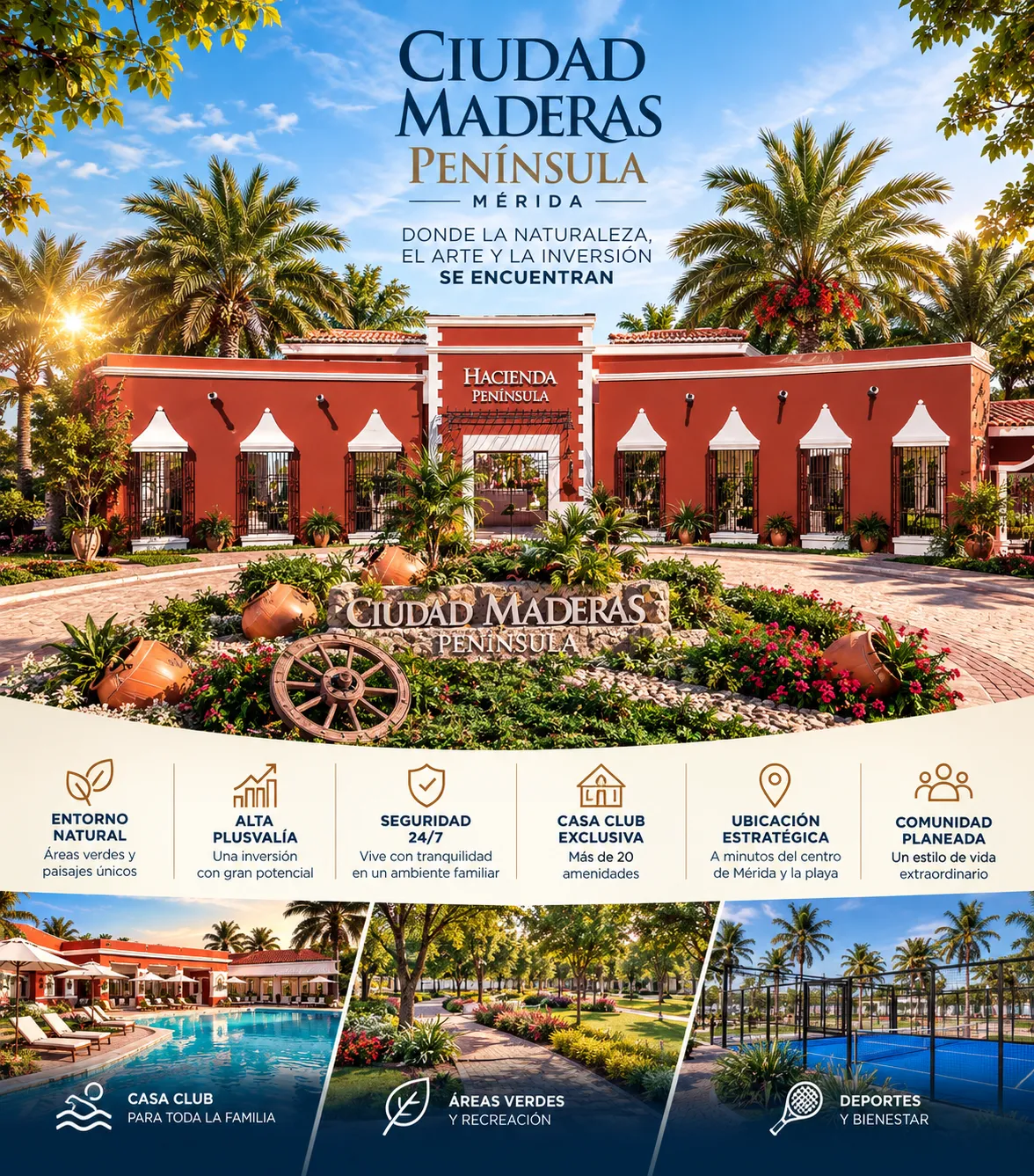 Desarrollo Ciudad Maderas Península en Mérida