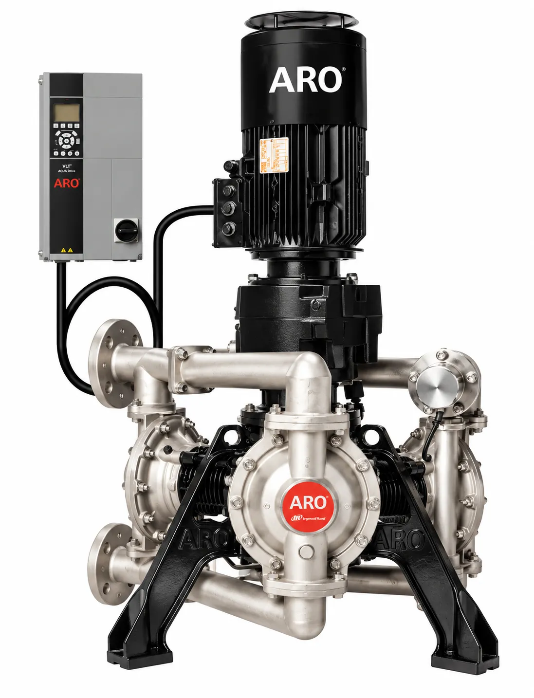Bomba eléctrica de doble diafragma ARO EVO 320 metálica de 2 pulgadas
