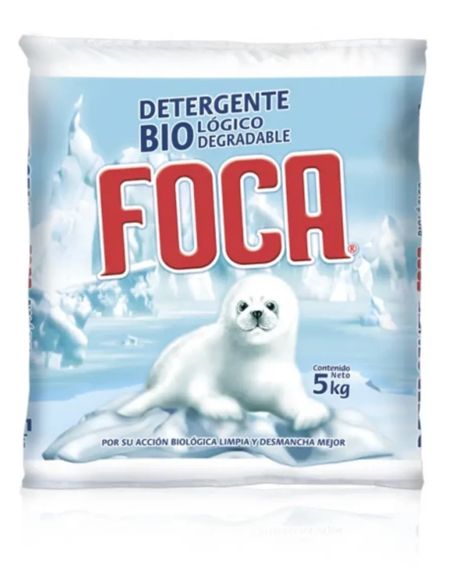 Foca Detergente en Polvo vista frontal